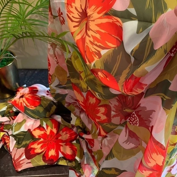 Aerie Triple Knot Swimsuit + cover skirt OR kimono - Picture 13 of 16